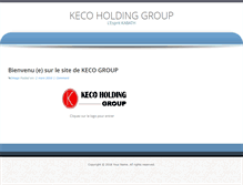 Tablet Screenshot of keco-group.com